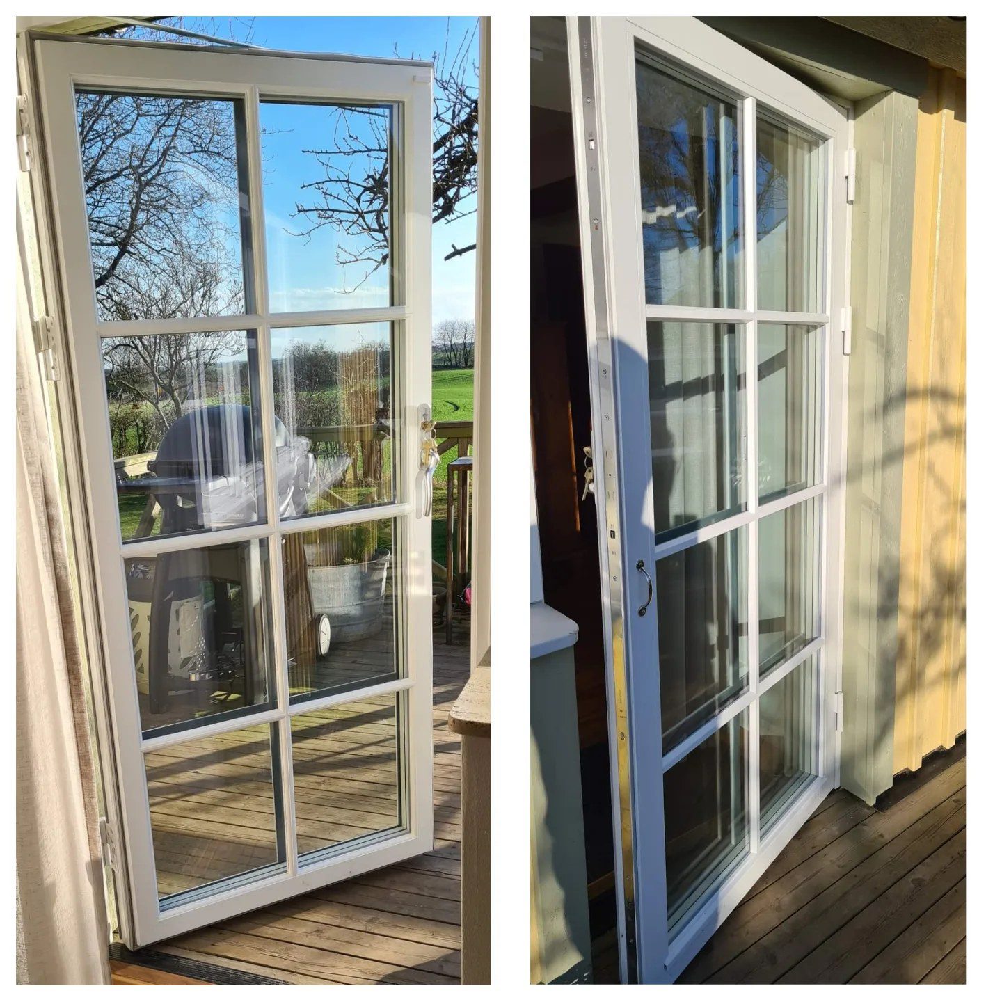 SW17 altandörr i 3-glas med fast spröjs utan distanslist